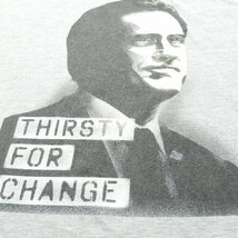 THIRSTY FOR CHANGE 半袖Tシャツ Size L #19101 送料360円 アメカジ カジュアル アメアパ アメリカンアパレル American Apparel_画像4