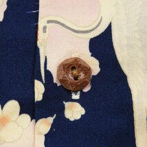 櫻 半袖シャツ 鶴 桜 和柄 size 1 #19320 送料360円 サクラ さくら 総柄 アロハ ハワイアンシャツ_画像6