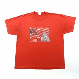 JERZEES ジャージーズ 半袖 プリント Tシャツ Lindsey Family Reunion size XL #19082 送料360円 アメカジ 古着