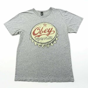 OBEY オベイ 半袖Tシャツ グレー Size L #19130 送料360円 アメカジ カジュアル