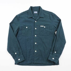 THE FLAT HEAD フラットヘッド トライブレンドシャツ size M #19319 リネン アメカジ オープンカラー