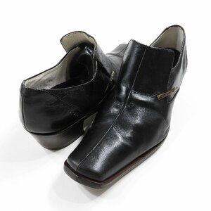 alfredo BANNISTER アルフレッドバニスター レザーシューズ スクエアトゥ size 39 #19534 きれいめ 革靴 スリッポン