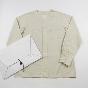 袋付 visvim ビズビム FREE EDGE SHIRT BASEBALL COLLAR ベースボールカラーシャツ size 4 #19574 アウター トップス