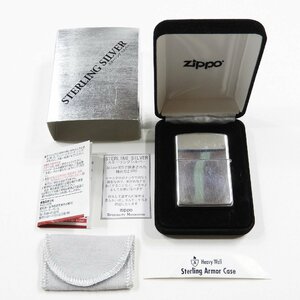 zippo ジッポー 26 STERLING SILVER ARMOR CASE #19667 アメカジ オイルライター 純銀 スターリングシルバー 925 アーマー