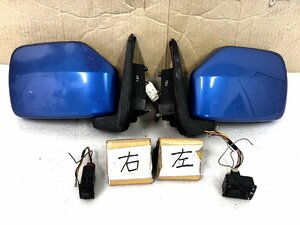 左右ドアミラーSET！　スズキ　ジムニー　TA-JB23W　カプラ7ピン　ヒーター付　Z2J　青　おまけ付　磨き済　可動確認済み　801658