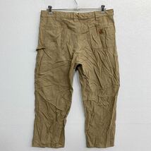 Carhartt ペインターパンツ W40 カーハート ビッグサイズ ブラウン コットン メキシコ製 古着卸 アメリカ仕入 2405-604_画像4