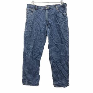 Carhartt デニムパンツ W40 カーハート ビッグサイズ ブルー コットン USA製 古着卸 アメリカ仕入 2405-588