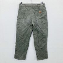 Carhartt ワークパンツ W36 カーハート ビッグサイズ ダックパンツ グレー コットン メキシコ製 古着卸 アメリカ仕入 2405-666_画像5