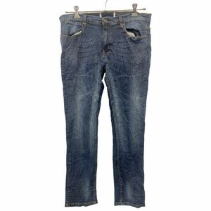 denim デニムパンツ W36 デニム ビッグサイズ ブルー 古着卸 アメリカ仕入 2405-1064