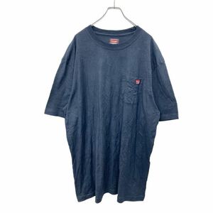 Wrangler 半袖 ロゴ Tシャツ 2XLサイズ ラングラー 胸ポケット ビッグサイズ ブラック 古着卸 アメリカ仕入 t2405-3318