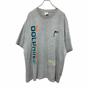 NFL 半袖 プリント Tシャツ 2XLサイズ エヌエフアール ビッグサイズ グレー 古着卸 アメリカ仕入 t2405-3313