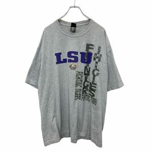 TEAM STARTER 半袖 プリント Tシャツ XLサイズ グレー 古着卸 アメリカ仕入 t2405-3353