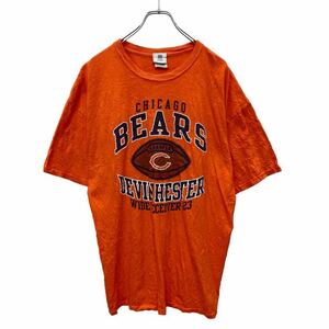 NFL 半袖 プリント Tシャツ XLサイズ エヌエフアール オレンジ コットン 古着卸 アメリカ仕入 t2405-3439