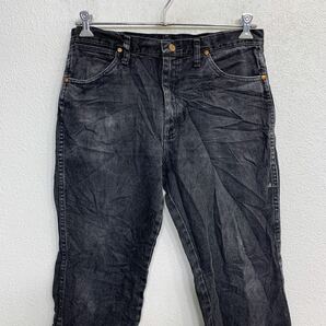 Wrangler カウボーイ ロングパンツ W33 ラングラー ブラック コットン メキシコ製 古着卸 アメリカ仕入 2404-928の画像2