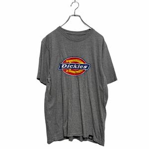 Dickies 半袖 プリントTシャツ M グレー ディッキーズ クルーネック 古着卸 アメリカ仕入 a604-7480