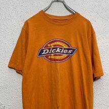 Dickies 半袖 プリントTシャツ M オレンジ ディッキーズ クルーネック 古着卸 アメリカ仕入 a604-7479_画像2