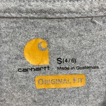 carhartt 半袖 ロゴTシャツ S グレー カーハート 胸ポケット 古着卸 アメリカ仕入 a604-7583_画像9