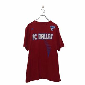 adidas 半袖 プリント Tシャツ アディダス L レッド バックプリント クルーネック 古着卸 アメリカ仕入 a604-7602