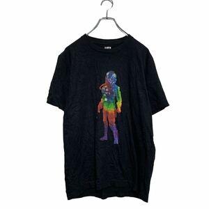 UNIQLO 半袖 プリントTシャツ S ブラック ユニクロ クルーネック スターウォーズ バックプリント 古着卸 アメリカ仕入 a604-7657