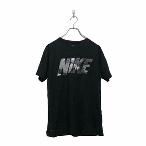 NIKE 半袖 プリント Tシャツ ナイキ XL ブラック スポーツウェア クルーネック 古着卸 アメリカ仕入 a604-7666