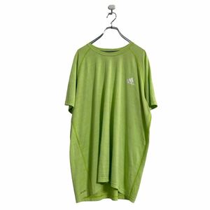 adidas 半袖 ロゴTシャツ 2XL ライトグリーン アディダス ビッグサイズ クルーネック 古着卸 アメリカ仕入 a605-5068