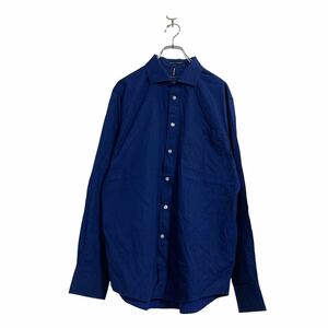 TOMMY HILFIGER 長袖 柄シャツ L ネイビー トミーヒルフィガー 総柄 古着卸 アメリカ仕入 a605-5010