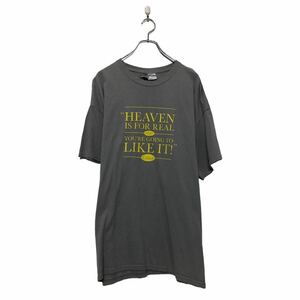 GILDAN 半袖 プリント Tシャツ ギルダン XL グレー ビッグサイズ バックプリント クルーネック 古着卸 アメリカ仕入 a605-5149