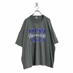 RUSSELL ATHLETIC 半袖 プリント Tシャツ 2XL グレー ラッセルアスレチック ビッグサイズ 古着卸 アメリカ仕入 a605-5278