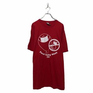 PORT&COMPANY 半袖 プリント Tシャツ ポートアンドカンパニー XL レッド ビッグサイズ クルーネック 古着卸 アメリカ仕入 a605-5329