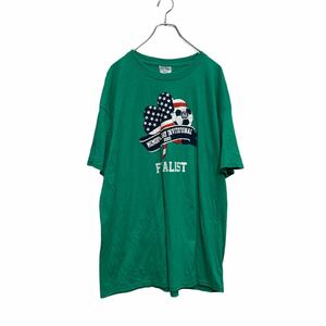 PORT&COMPANY 半袖 プリントTシャツ XL グリーン ビッグサイズ クルーネック サッカー 古着卸 アメリカ仕入 a605-5403