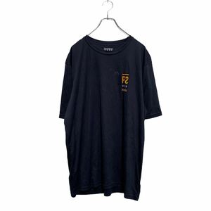 Champion 半袖 プリントTシャツ XL ネイビー チャンピオン ビッグサイズ クルーネック バックプリント 古着卸 アメリカ仕入 a605-5334