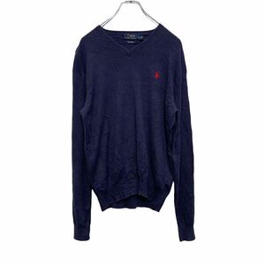 Polo Ralph Lauren コットンニット Sサイズ ラルフローレン セーター 紺 ネイビー 古着卸 アメリカ仕入 a605-5419