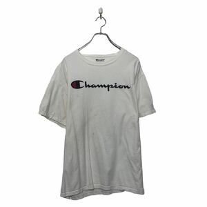 Champion 半袖 プリント Tシャツ チャンピオン L ホワイト クルーネック 古着卸 アメリカ仕入 a605-5780