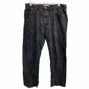 Levi's 505 デニムパンツ W42 リーバイス レギュラーフィット ビッグサイズ ブラック コットン 古着卸 アメリカ仕入 2405-241