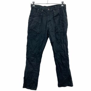 Dickies ワークパンツ W34ディッキーズ ダブルニー ブラック 古着卸 アメリカ仕入 2405-238