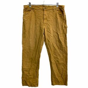 Dickies ワーク・ペインターパンツ W40 ディッキーズ ビッグサイズ ブラウン コットン メキシコ製 古着卸 アメリカ仕入 2405-199