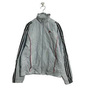 adidas ナイロンジャケット キッズ XL グレー ブラック ボルドー アディダス トラックジャケット 古着卸 アメリカ仕入 a605-5881