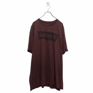 Levi's 半袖 プリント Tシャツ リーバイス レッド XXL ビッグサイズ クルーネック 古着卸 アメリカ仕入 a605-5955