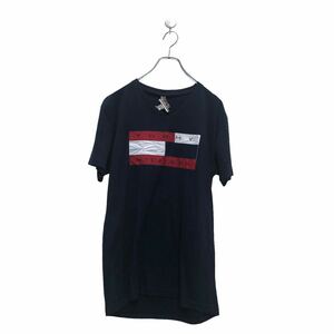 NEXTLEVEL 半袖 プリント Tシャツ ネクストレベル M ネイビー Vネック 古着卸 アメリカ仕入 a605-6125