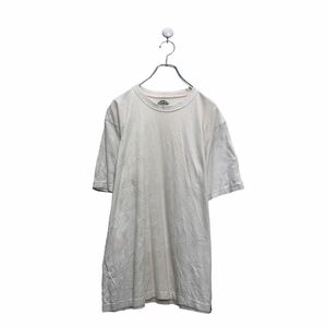 Dickies 半袖 プリント Tシャツ ディッキーズ L ホワイト クルーネック 古着卸 アメリカ仕入 a605-6107