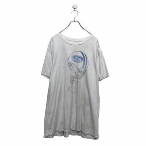 Hanes 半袖 プリント Tシャツ ヘインズ XL ホワイト ビッグサイズ クルーネック 古着卸 アメリカ仕入 a605-6103