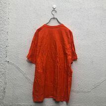 半袖 プリント Tシャツ XL~ オレンジ ビッグサイズ クルーネック 古着卸 アメリカ仕入 a605-6164_画像5