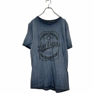 SALT CREEK 半袖 プリントTシャツ M ブルーグレー タイダイ クルーネック 古着卸 アメリカ仕入 a605-6133