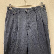 DOCKERS チノパンツ W34 ドッカーズ ネイビー タック入り コットン 古着卸 アメリカ仕入 2405-440_画像2