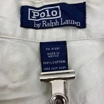 Polo Ralph Lauren チノパンツW36 ビッグサイズ ポロラルフローレン ホワイト コットン 古着卸 アメリカ仕入 2405-432_画像10