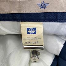 DOCKERS チノパンツ W34 ドッカーズ ネイビー タック入り コットン 古着卸 アメリカ仕入 2405-440_画像9