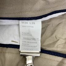 DOCKERS チノパンツ W34 ドッカーズ コットン タック入り ブラウン 古着卸 アメリカ仕入 2405-438_画像10