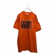 Charly moda 半袖 プリント Tシャツ オレンジ XL ビッグサイズ クルーネック 古着卸 アメリカ仕入 a605-6271_画像1