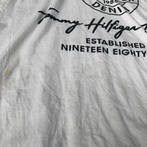 TOMMY HILFIGER DENIM 半袖 プリント Tシャツ トミーヒルフィガーデニム S ホワイト クルーネック 古着卸 アメリカ仕入 a605-6295_画像8