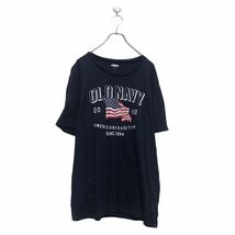 OLD NAVY 半袖 プリント Tシャツ オールドネイビー XL ネイビー ビッグサイズ クルーネック 古着卸 アメリカ仕入 a605-6288_画像1